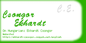 csongor ekhardt business card